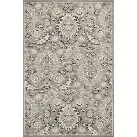 Palacedesigns 7 ft. 7 in. x 10 ft. 10 in. UV-Treated Polypropylene Grey Area Rug PA2456737